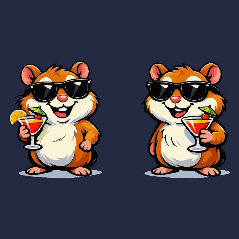 Sun hamster cocktails