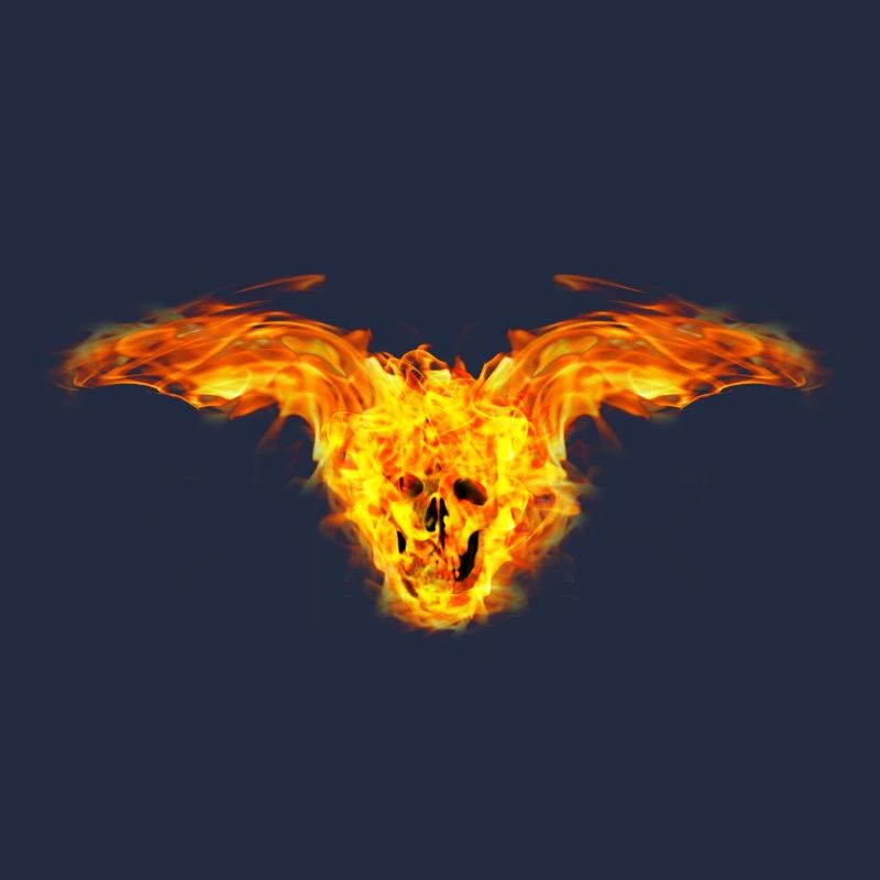 Fire skull