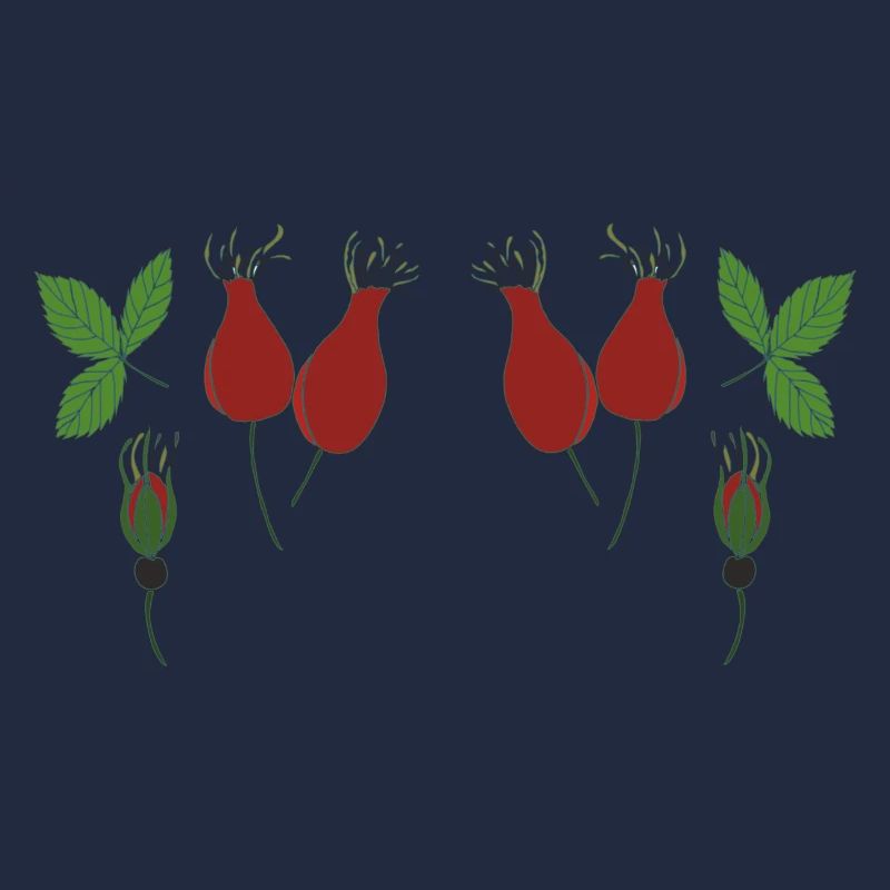 Rosehip in the forest