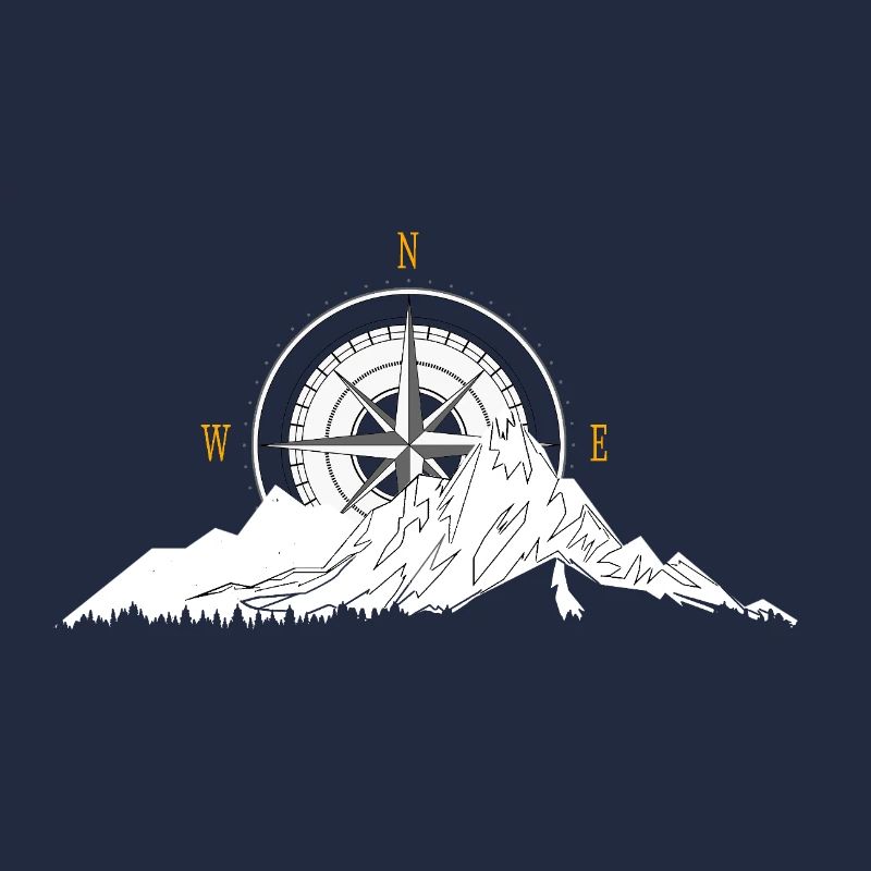 Berg und Kompass