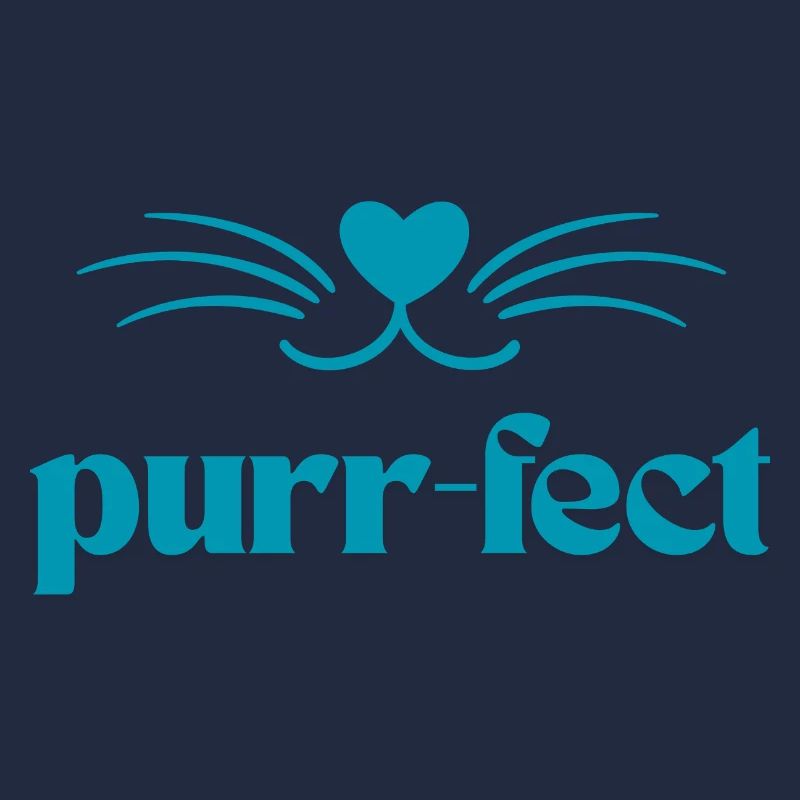 Purr-Fect / Katzen T Shirt mit süßen Schnurrharren