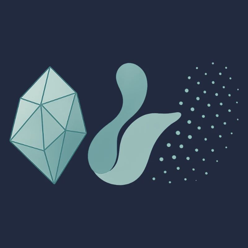 Solid, Liquid, Gaseous - Physics Design 3 Phases