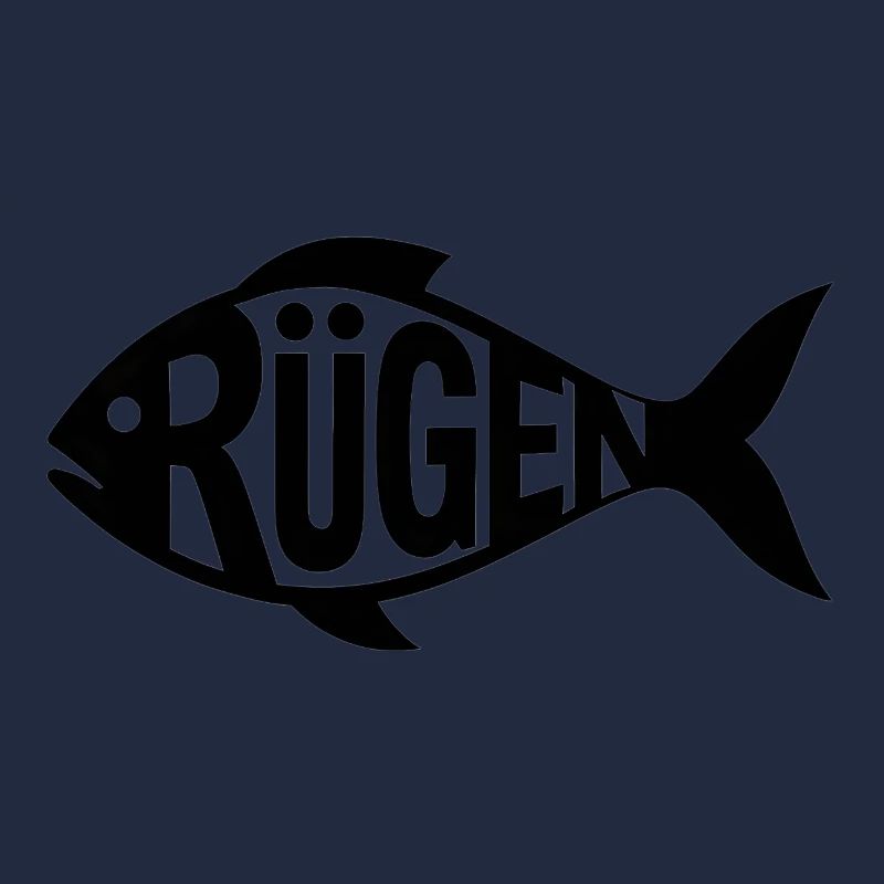 Rügen Fisch Silhouette