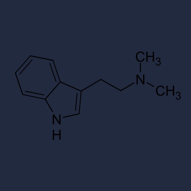 DMT dimethyltryptamine structural formula