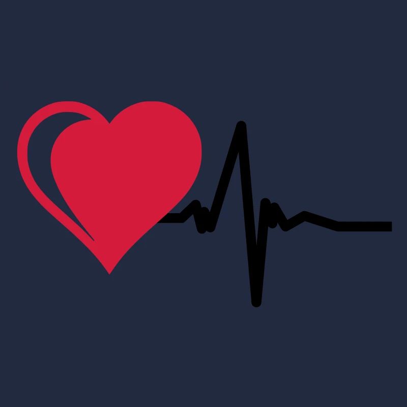 Heart with pulse
