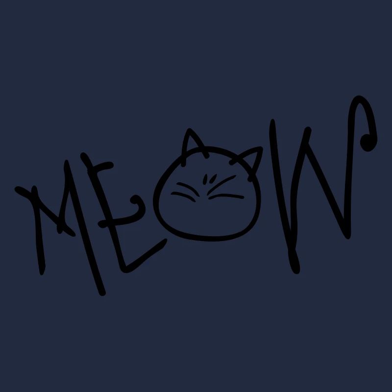 MEOW Text Katze