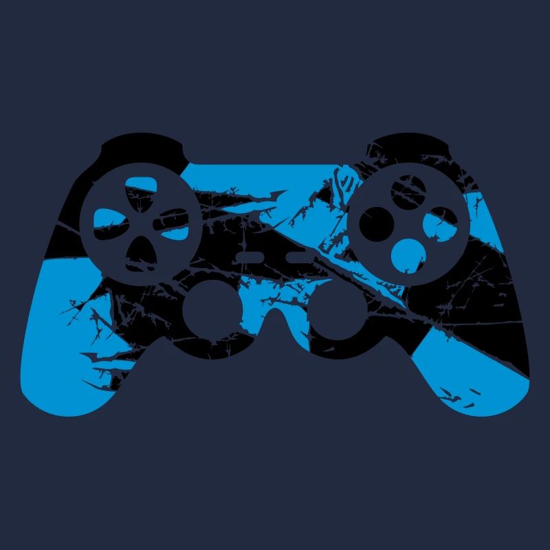 kratzer risse alt design controller cool blau