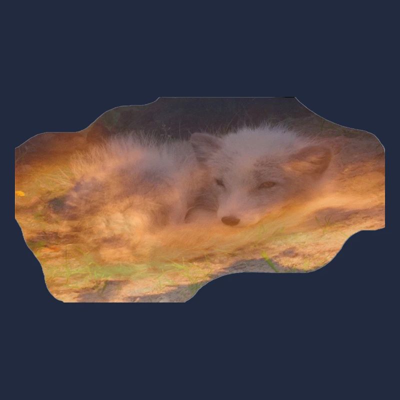 träumender Polarfuchs