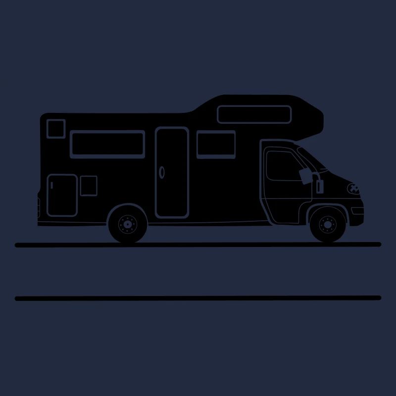 Camper silhouette with namespace