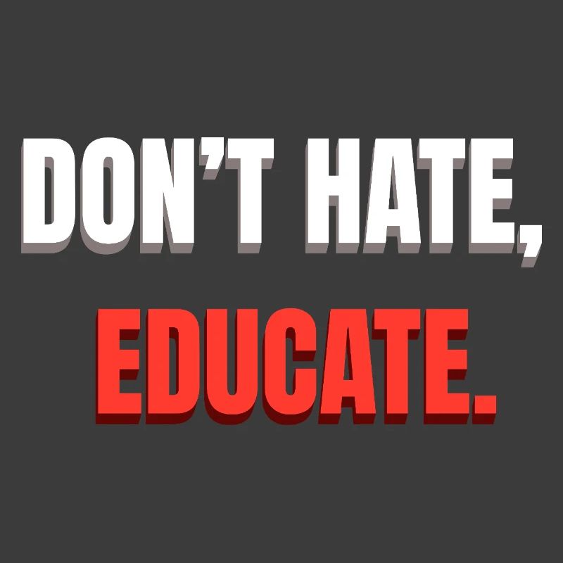 Message de ne pas détester l’éducation