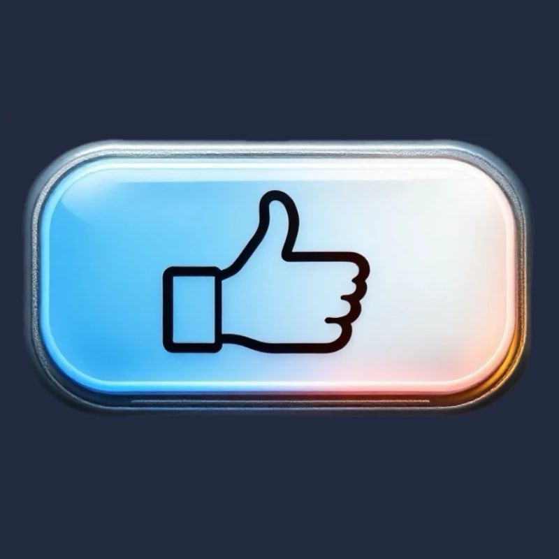 Neon Thumbs Up Gradient