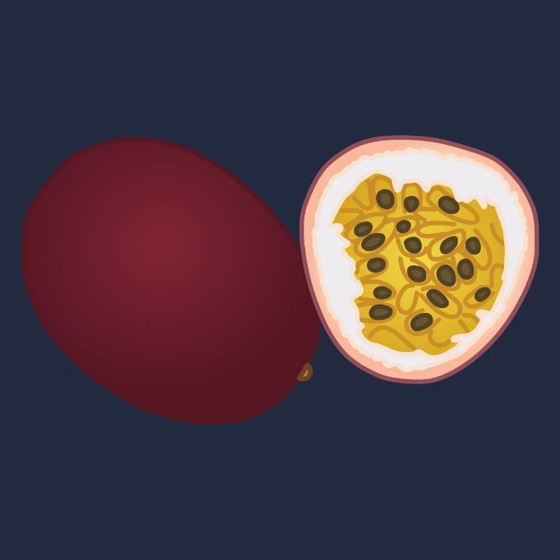 Passionsfrucht-Duo-Kunst