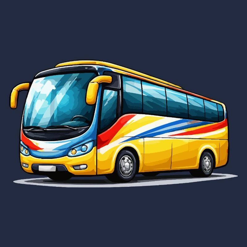 Reisebus Kunstdruck