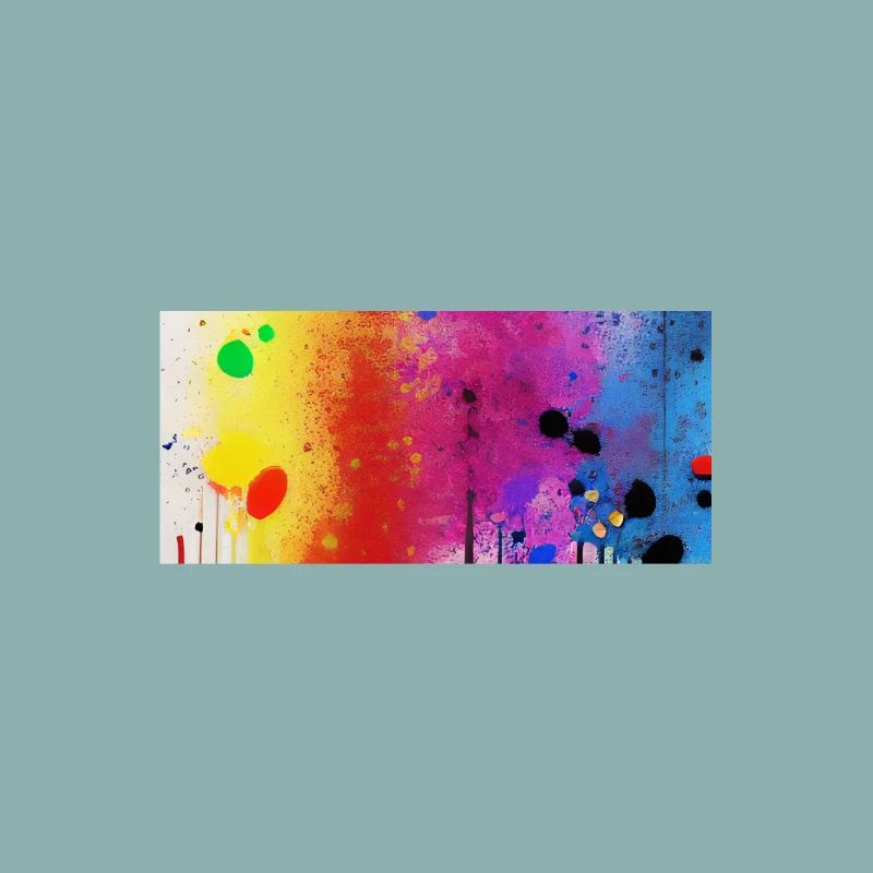 Éclaboussures de peinture et de lignes