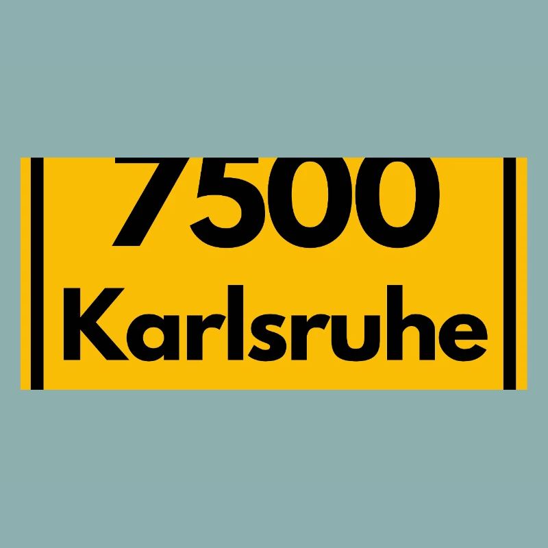 OLD POSTCODE ZIP CODE 7500 KARLSRUHE FÄCHERSTADT
