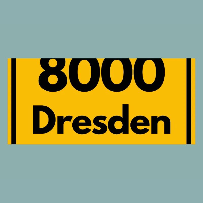 OLD POSTCODE POSTCODE RETRO 8000 DRESDEN ELBE
