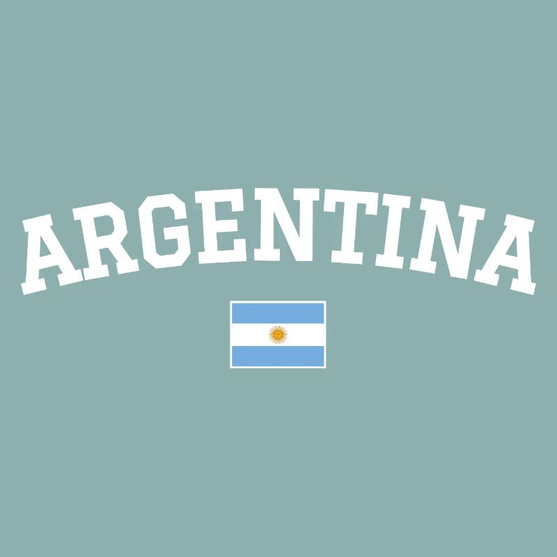 Argentina Flag Design White