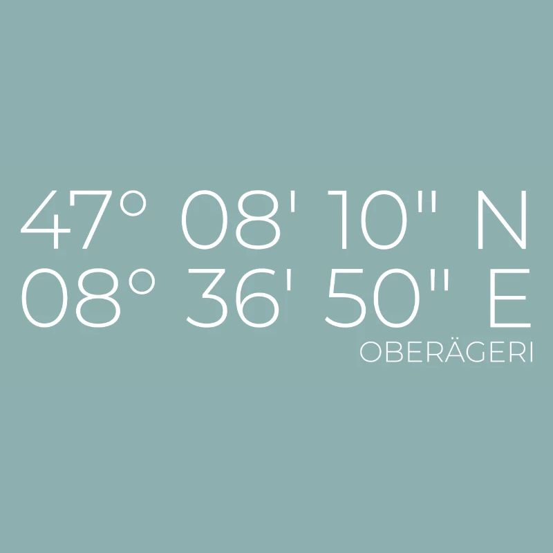 Coordinates Oberägeri Zug Switzerland