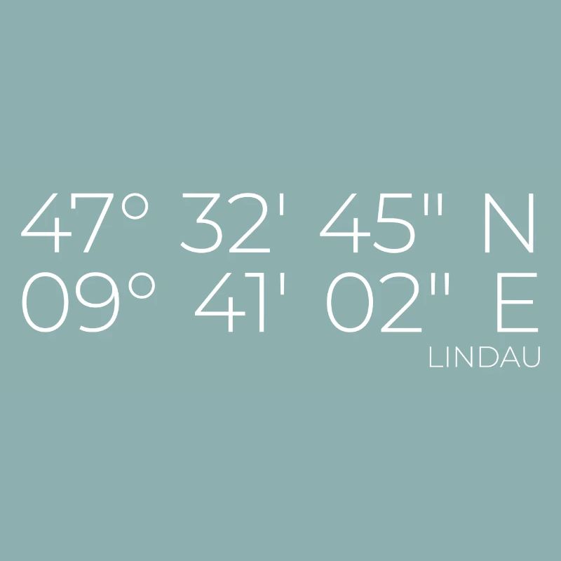 Coordinates Lindau Lake Constance