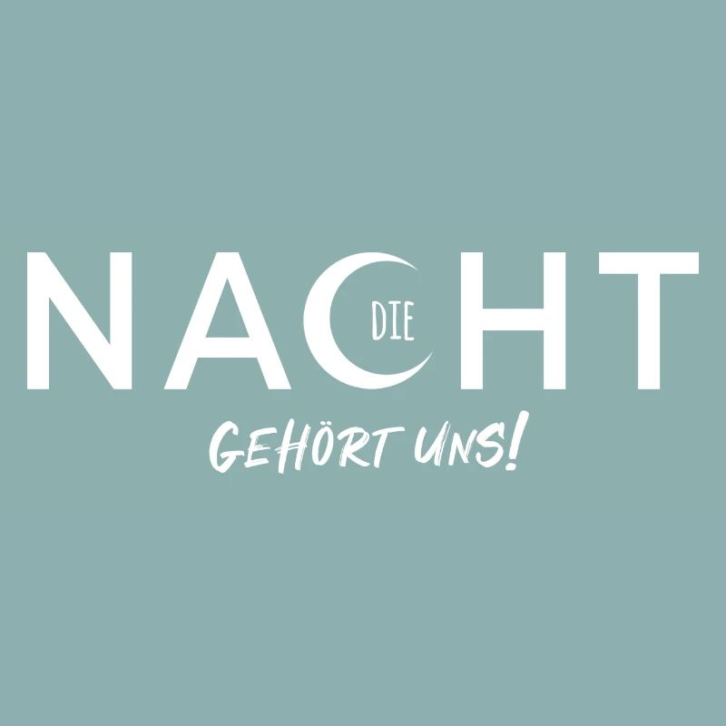 La nuit est à nous - conception vectorielle avec effet de texte