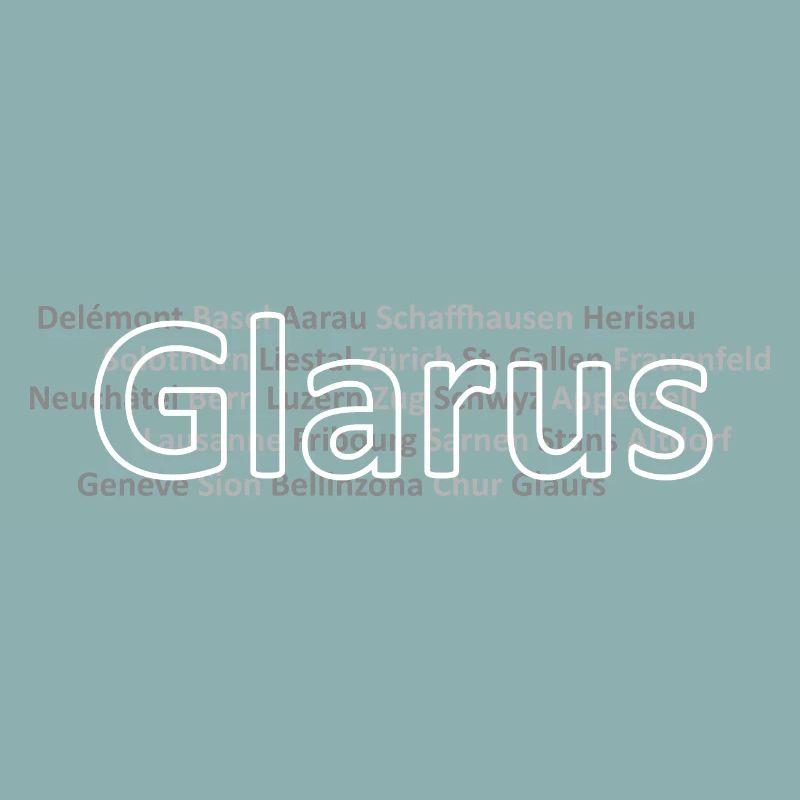 Schweizer Städte Glarus