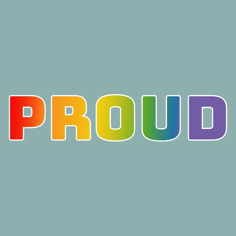 Regenbogen proud weiss
