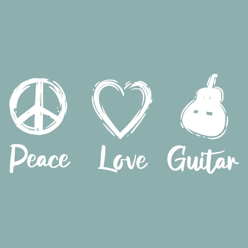 Guitare Peace Love