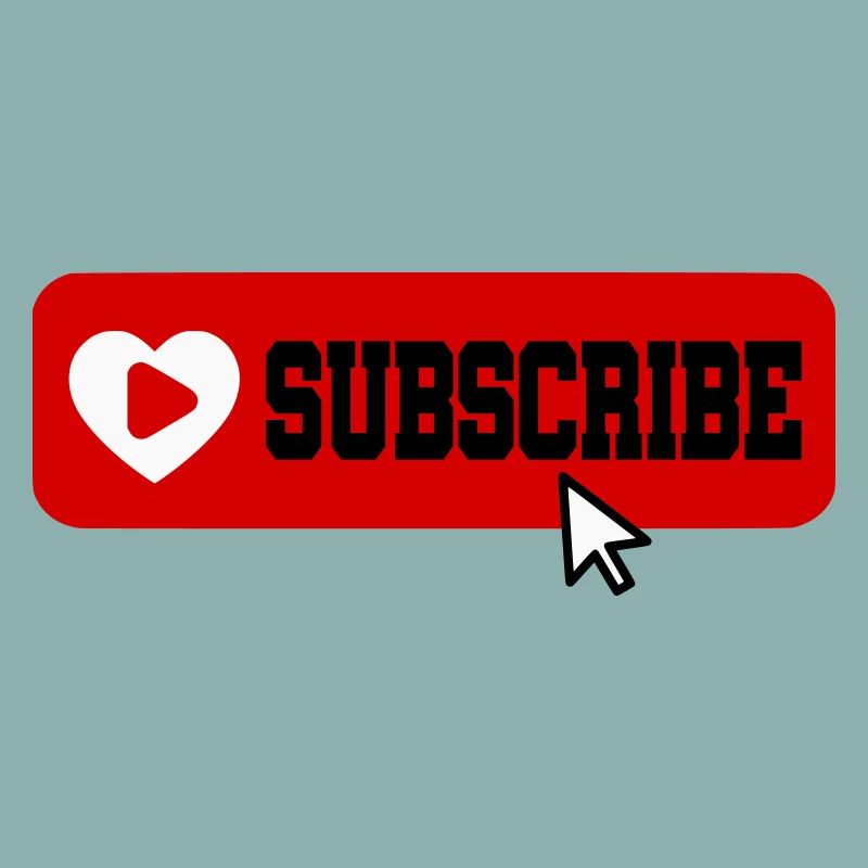 Fabulous YouTube Channel Subscribe Button Icon