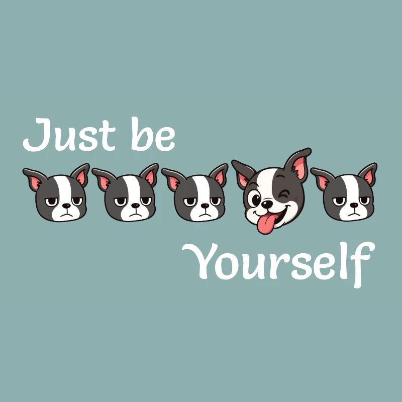 Boston - Just be - Yourself - White Text