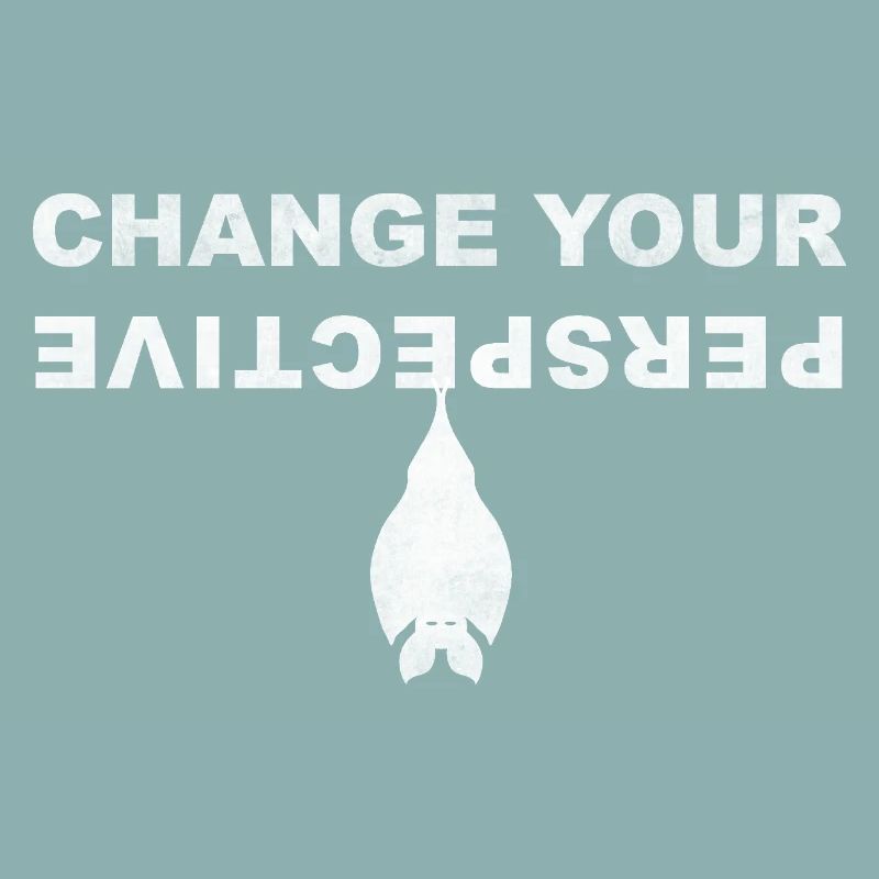 Change Your Perspective Bat Bat Mouse | White