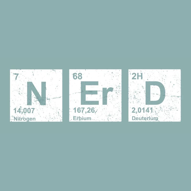 Nerd vintage Periodensystem der Elemente