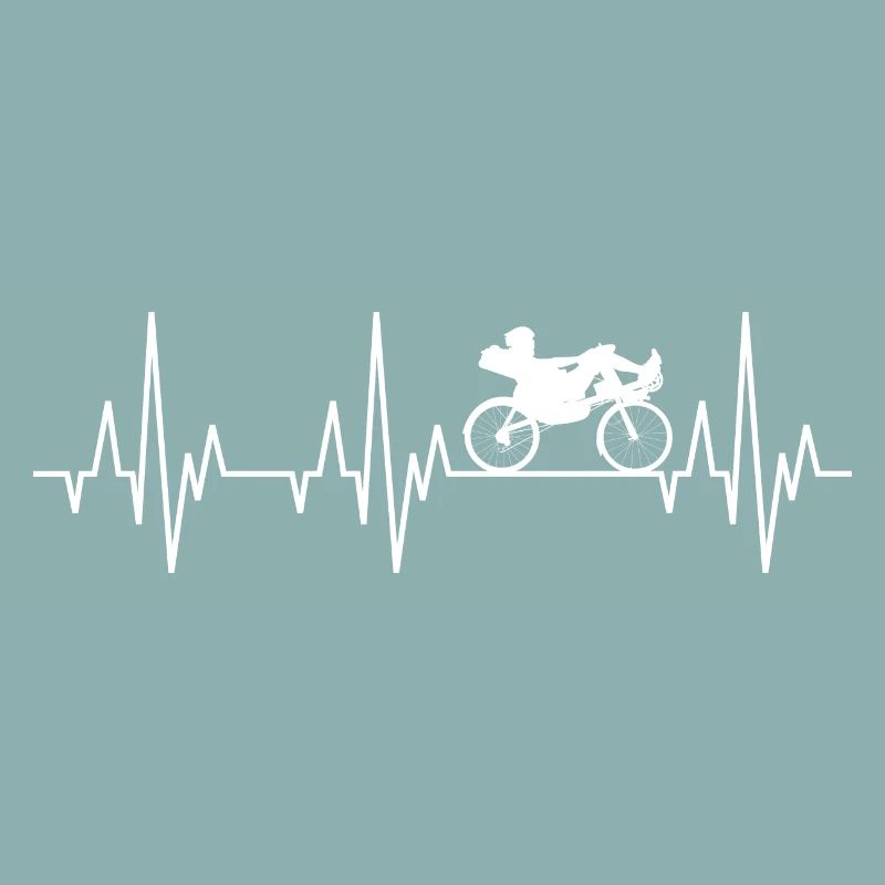 Vélo couché couché ECG de Heartbeat
