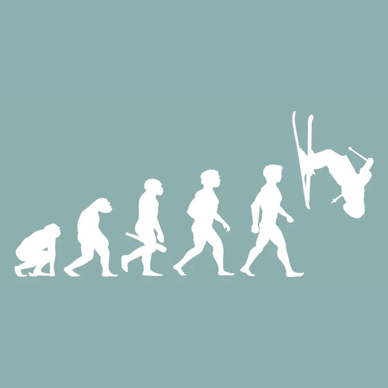 Evolution skier skiing freestyle winter sport