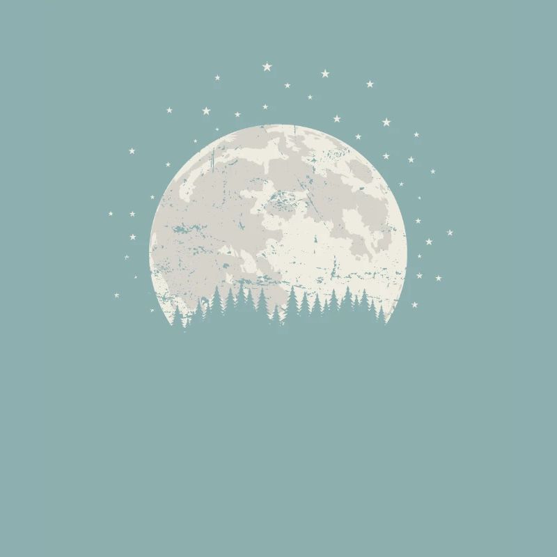 Moon Behind The Mountains Sky Light