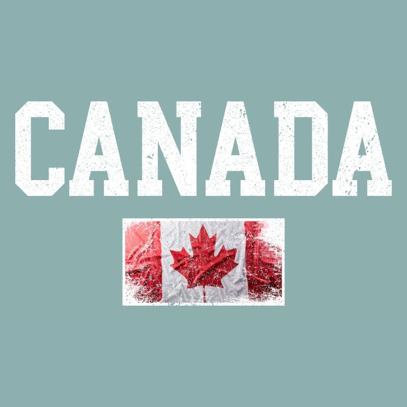 Drapeau du Canada en érable vieilli