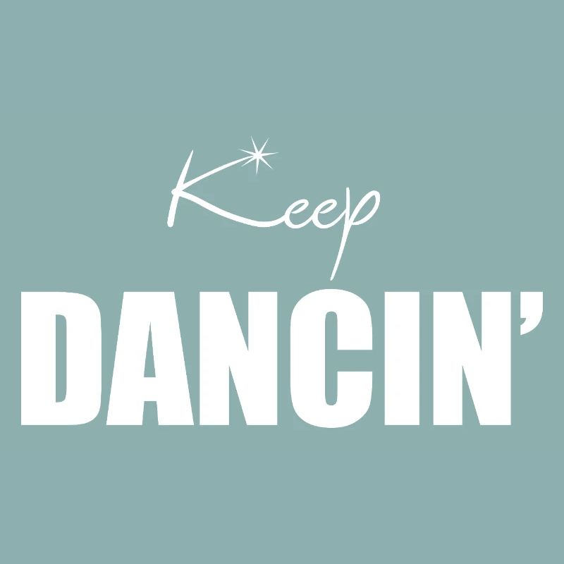 Cadeau de danseur rétro Keep Dancing & Professeur de danse en haut
