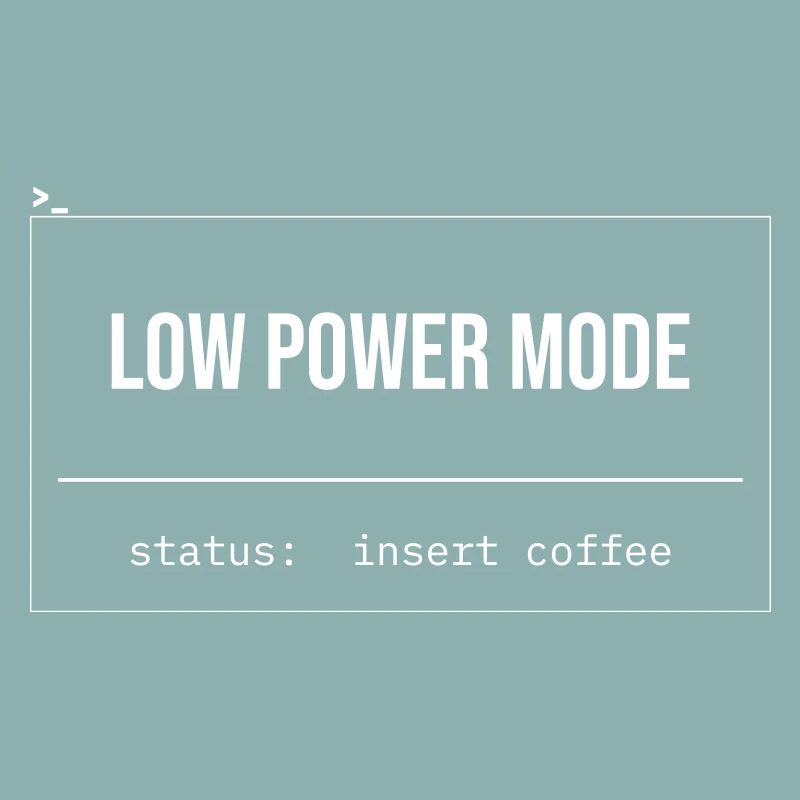 Low Power Modus Kaffee