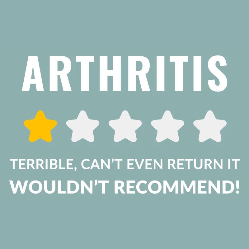 Conception typographique audacieuse pour la sensibilisation à l'arthrite