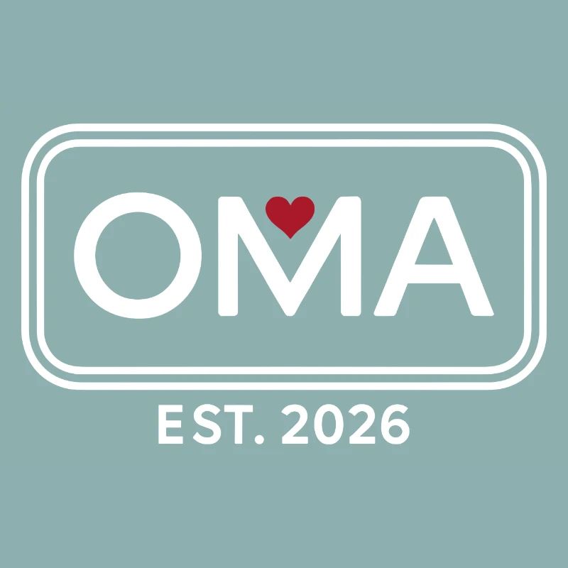 OMA EST. 2026 Stolze Großmutter Ankündigung