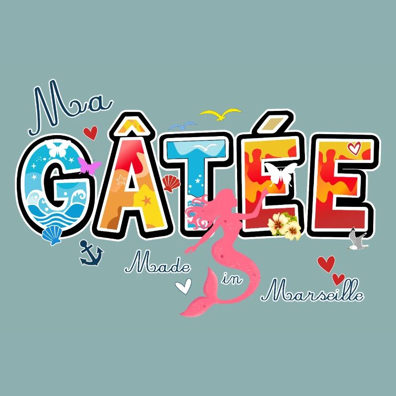 Ma Gatée, Expression marseillaise, valentines gift