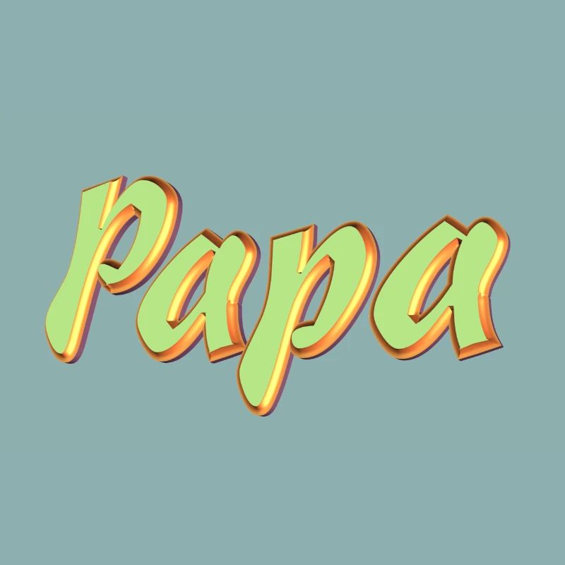 Pet Name Dad 3D Style