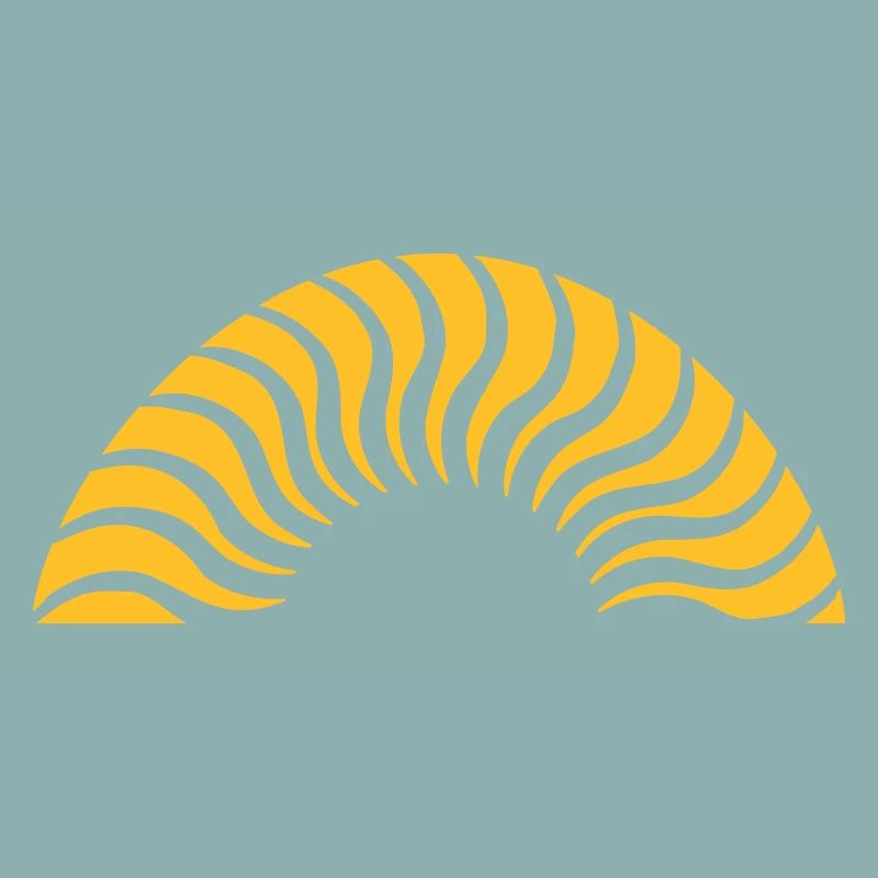Demi-cercle coucher de soleil