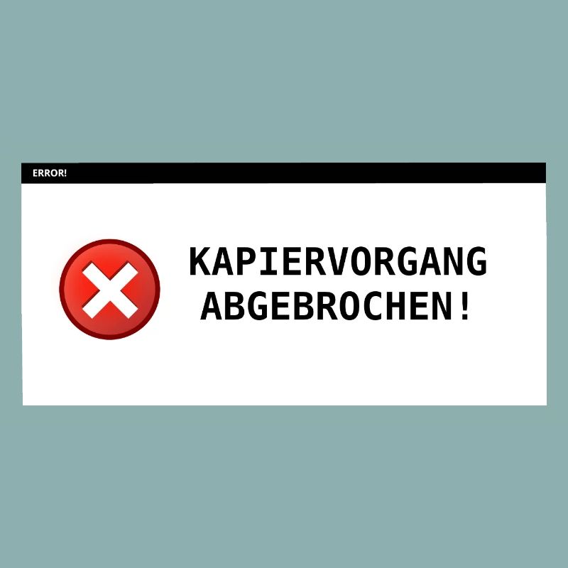 Copying process aborted