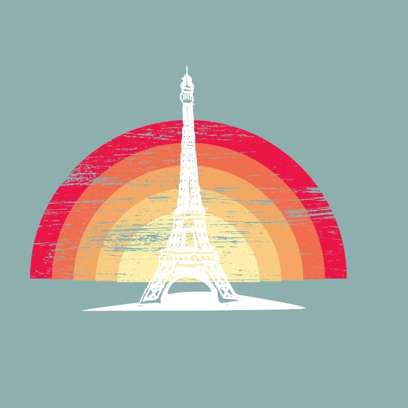 Coucher de soleil à Paris - avec la Tour Eiffel