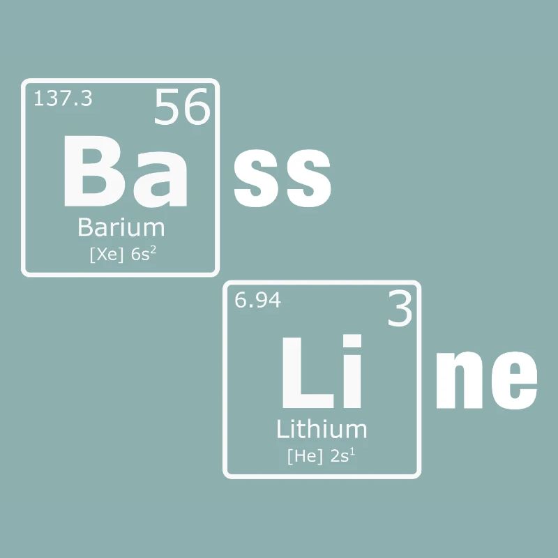Ligne de basse PSE Éléments du tableau périodique Nerd