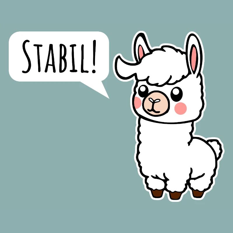 Restez stable ! Comme le petit lama