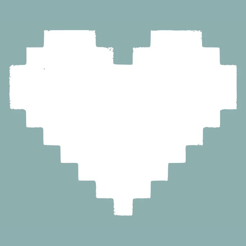 Pixel Herz 8-Bit Leben