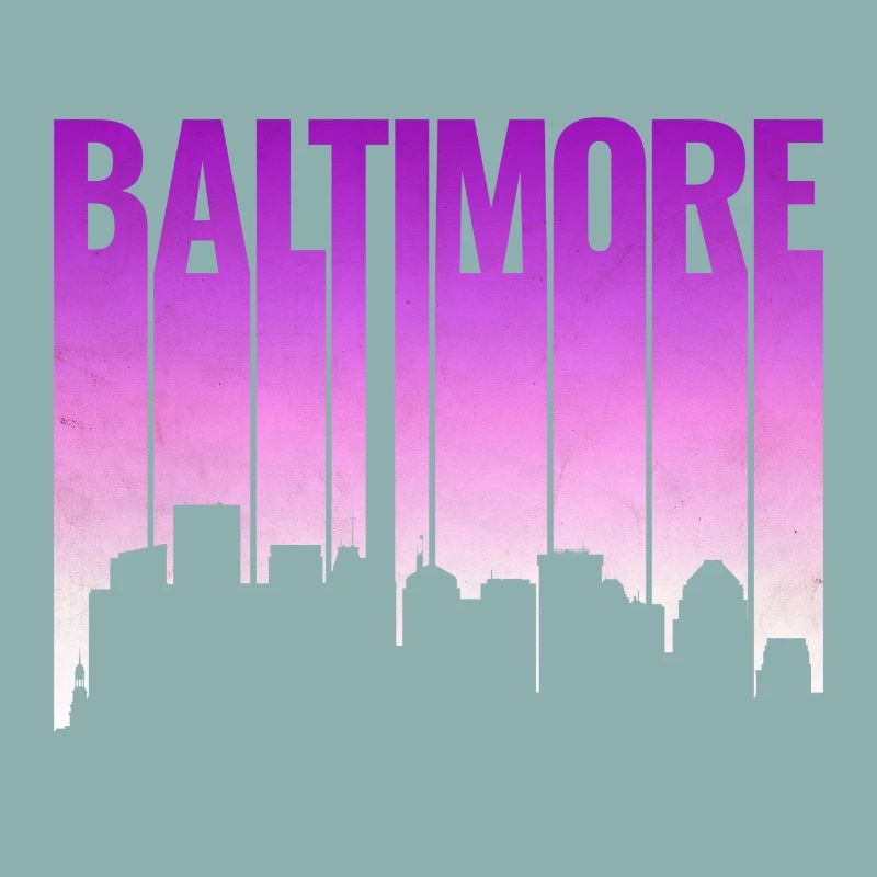 Baltimore Skyline Gradient