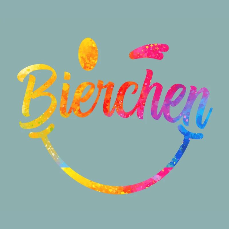 Bierchen Regenbogen Schriftzug