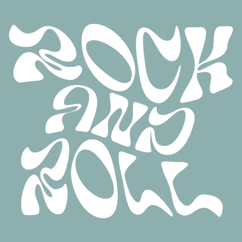 Rock and Roll Typography Design